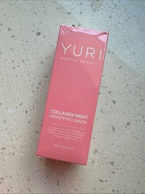 YURI Collagen Night Wrapping Mask - Pink Packaging - Brand New/Sealed